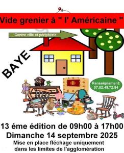 Vide grenier à l'américaine - Baye