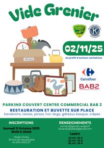 VIDE GRENIER PARKING COUVERT CENTRE COMMERCIAL BAB 2