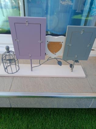 Porte Photos en bois et fer