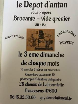 Brocante, Vide-greniers - Francescas