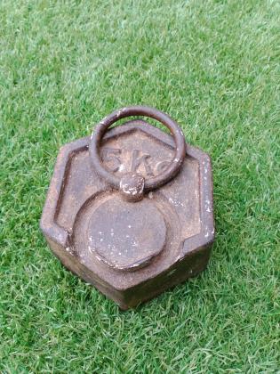 Poids hexagonal en fonte - 5 kg