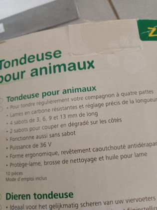 Tondeuse pour animaux chats et chiens