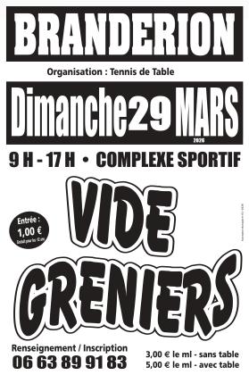 Vide greniers Brandérion