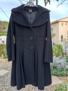 Manteau noir femme
