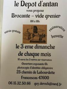 Brocante, Vide-greniers - Francescas