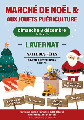 Marché aux jouets, puériculture, marché de Noël - Lavernat