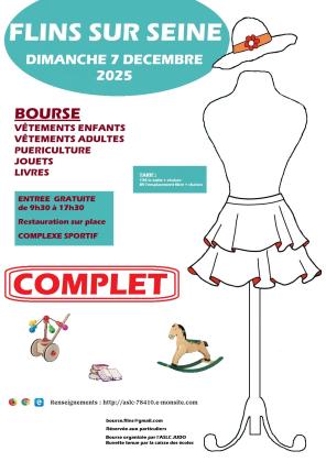 Bourse aux vêtements- puériculture et jouets livres - Flins-sur-Seine