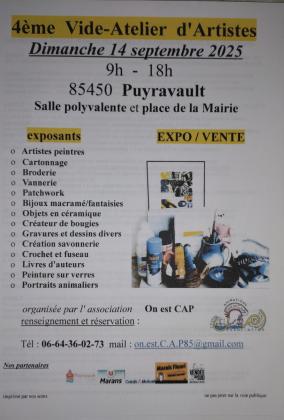 Vide-ateliers d'artistes - Puyravault