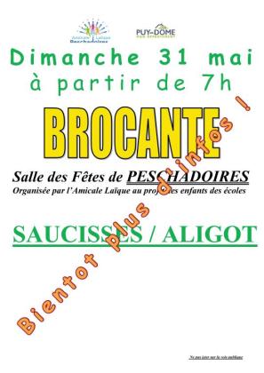 Brocante, Vide-greniers - Peschadoires