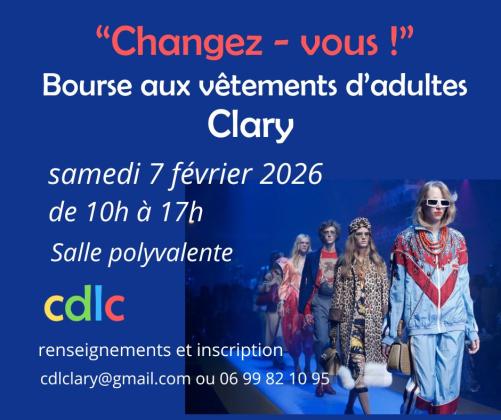 Bourse aux vetements adultes - Clary