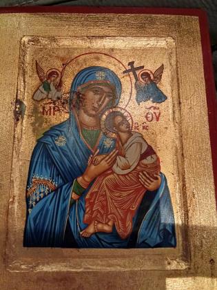 Icône Byzantine Vierge du Perpétuel Secours