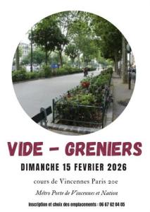 Brocante, Vide-greniers - Paris 20