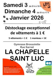Déstockage exceptionnel de vetements à 1 euro - La Chapelle-Saint-Luc