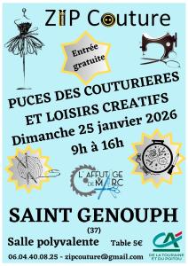 Puces des couturières et loisirs créatifs - Saint-Genouph