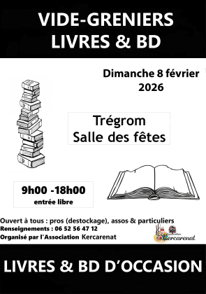 Vide-greniers BD et livres d'occasion - Trégrom