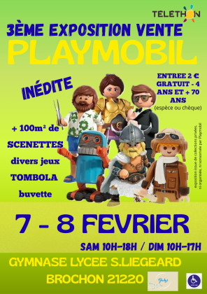 3ème exposition vente Playmobil - Brochon