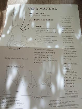 Petit violon musical marron