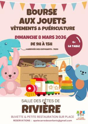 Bourse aux jouets vêtements enfants - Rivière