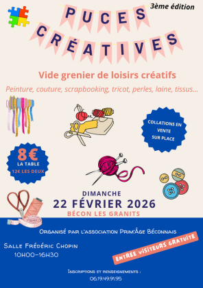 Puces créatives - Bécon-les-Granits