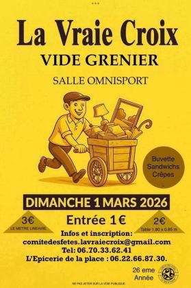 Vide-greniers - La Vraie-Croix