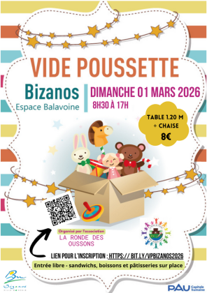 Vide-poussette - Bizanos