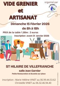 Vide grenier et artisanat - Saint-Hilaire-de-Villefranche