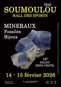 16ème salon minéraux, fossiles, bijoux - Soumoulou