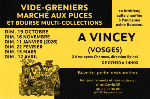 Brocante, vide-greniers et bourse multicollection - Vincey