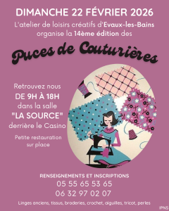 Puces des couturières - Évaux-les-Bains