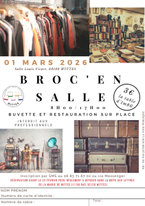 Broc en salle - Wittes