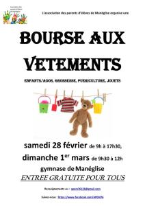 Bourse aux vêtements enfants, jouets, puériculture - Manéglise