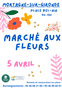 Marché aux fleurs - Mortagne-sur-Gironde