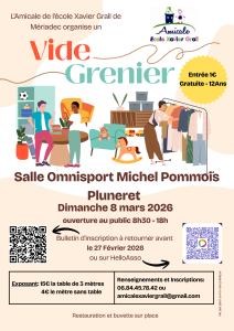 Vide grenier Amicale Xavier grall Meriadec