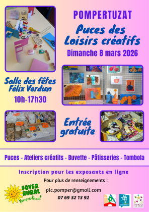 Puces des couturières et loisirs créatifs - Pompertuzat