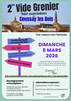 Brocante, Vide-greniers - Coussay-les-Bois