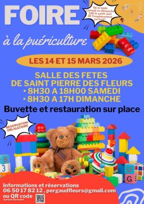 Bourse à la puériculture - Saint-Pierre-des-Fleurs