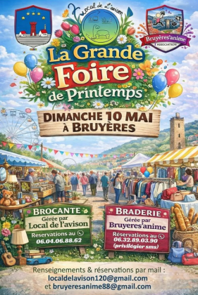 Foire de Printemps et brocante - Bruyères