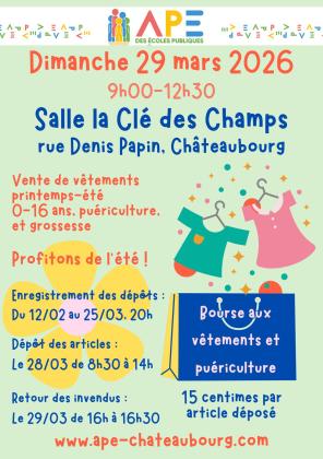 Bourse aux vêtements - Châteaubourg