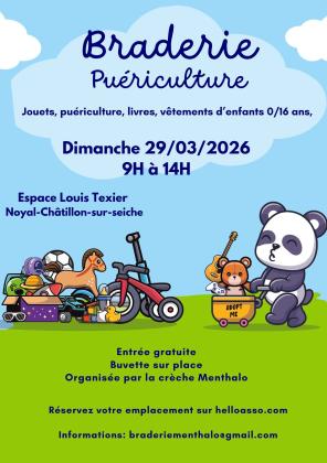 Braderie puériculture - Noyal-Châtillon-sur-Seiche