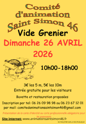 Vide-greniers - Saint-Simon