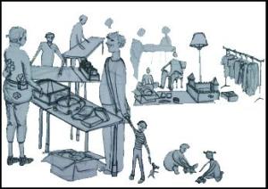 Brocante, Vide-greniers - Coux-et-Bigaroque