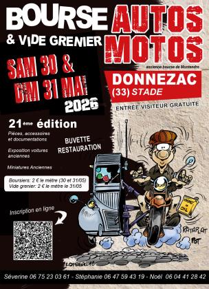 Bourse d'échanges autos motos et vide grenier - Donnezac