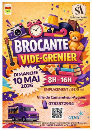 Brocante, Vide-greniers - Camaret-sur-Aigues