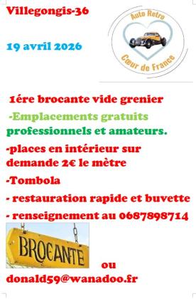 Brocante, Vide-greniers - Villegongis