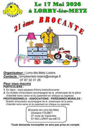 Brocante, Vide-greniers - Lorry-lès-Metz
