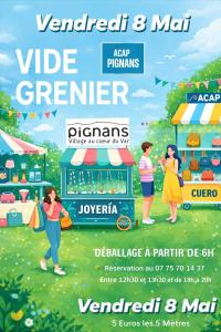 VIDE grenier 8 MAI 2026 PIGNANS