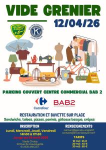 VIDE GRENIER PARKING COUVERT CENTRE COMMERCIAL BAB 2