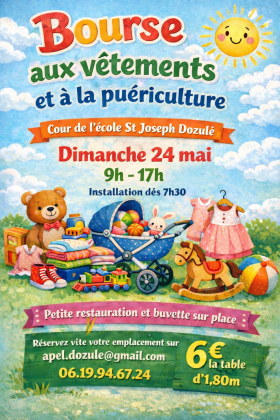 Bourse aux vêtements et à la puériculture - Dozulé