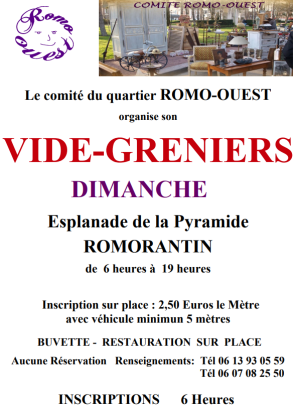 Vide-greniers - Romorantin-Lanthenay