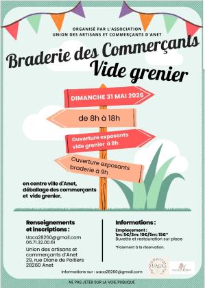 Braderie des commerçants et vide grenier - Anet